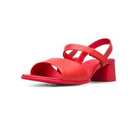 Camper for woman. K201023-007 Leather sandals Katie red -Height: 5,1cm (38), 3 to 5 cm, Buckle, Casual