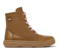 CAMPER Kiddo - Boots for Girls - Brown, size 8.5, Cotton fabric/Smooth leather K900363-008