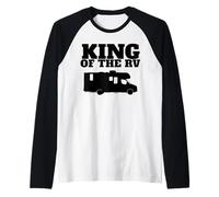 Camper King Funny King of the RV Raglan Baseball Tee