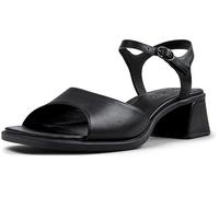 Kora Sand Sandals in Ultrasoft Leather Black