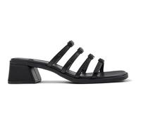 CAMPER Kora Leather Sandals with Double Strap and Mid Heel - Size: 41 - female