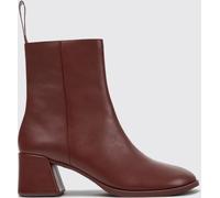 CAMPER Kora Smooth Leather Ankle Boots with Block Heel and Side Zip - Size: 41 - female
