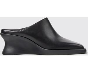 CAMPER Louise Calf Leather Wedge Mules with Square Toe - Size: 36 - female