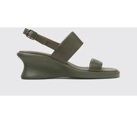 CAMPER Louise Sandal - Sandals for Women - Green, size 8, Smooth leather K201915-004