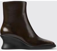 CAMPER Louise Smooth Leather Wedge Ankle Boots with Squared Toe - Size: 35 - female
