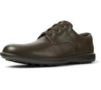 Camper for man. 18637-036 Atom Work brown leather shoes (44), Flat, Laces, Casual, Classic