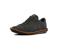 Camper for man. 18648-071 Beetle gray leather shoes (41), 1 to 3 cm, Laces, Casual, Grey