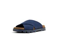 Camper Men's Brutus K100776 X-Strap Sandal, Blue, 5.5 UK