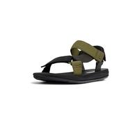 Camper for man. K100539-032 Sandals Match green, black (41), Leather, Flat, Velcro, Casual