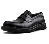 Camper for man. K101001-001 Loafers leather loafers Norman black (43), Flat, Suede, None, Casual