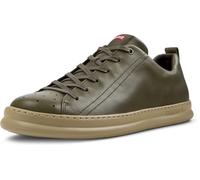 Camper for man. K100226-148 Runner green leather trainers (41), Flat, Laces, Casual