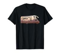 Camper Motorhome Camping Van Mobile Home Romantic Sunset T-Shirt