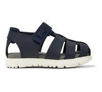 CAMPER Oruga - Sandals for Boys - Blue, size 7, Smooth leather/Cotton fabric K800489-013