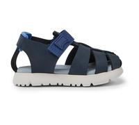 CAMPER Oruga - Sandals for First walkers - Blue, size 4.5, Smooth leather/Cotton fabric K800489-001