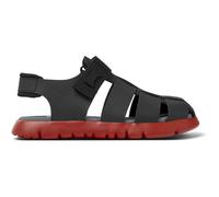 CAMPER Oruga - Sandals for Girls - Black, size 10, Smooth leather/Cotton fabric K800242-026