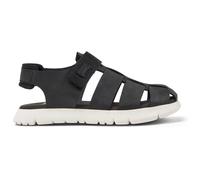 CAMPER Oruga - Sandals for Girls - Black, size 11.5, Smooth leather/Cotton fabric K800242-033