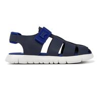 CAMPER Oruga - Sandals for Girls - Blue, size 1, Smooth leather/Cotton fabric K800242-024