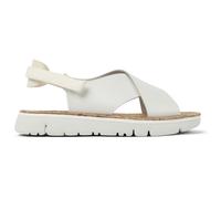 CAMPER Oruga - Sandals for Women - White, size 4, Smooth leather/Cotton fabric K200157-046