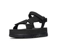 Camper Womens Oruga Up Sandals - Black Cotton - Size UK 8