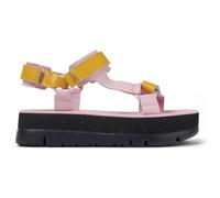 CAMPER Oruga Up - Sandals for Women - Pink,Orange, size 4, Smooth leather K201037-033