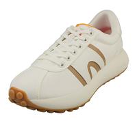 Camper for woman. K201613-002 Athens white leather trainers (39), 3 to 5 cm, Laces, Casual