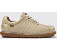 CAMPER Pelotas Calfskin Leather Trainers with Serrated Rubber Sole - Size: 40 - female