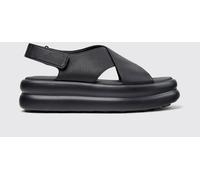 CAMPER Pelotas Flota Up Grained Leather Sandals - Size: 39 - female