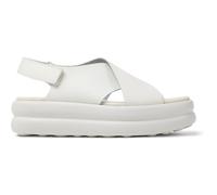 Camper Women's Pelotas Flota Up K201727 X-Strap Sandal, White Natural 002, 5 UK