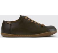 CAMPER Peu Green Smooth Leather Slip-On Trainers with Elasticated Laces - Size: 44 - male