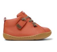 CAMPER Peu - Smart casual shoes for First walkers - Orange, size 7.5, Smooth leather 80153-115
