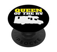 Camper Queen funny Queen of the RV PopSockets Adhesive PopGrip