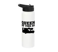 Camper Queen Funny Queen of the RV Stainless Steel Insulated Water Bottle