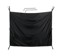 Camper Rear Door Shower Curtain - Waterproof Shower Screen Sunshade, Automatic Color Change Design, Portable Cover | Camper Van Camping Beach Trip Outdoor Event Traveler Park Fishing Use