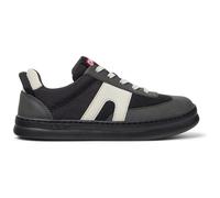 CAMPER Runner - Smart casual shoes for Girls - Grey,Beige,Black, size 10, Cotton fabric/Smooth leather K800653-006