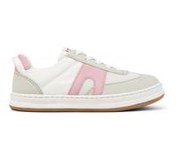 CAMPER Runner - Smart casual shoes for Girls - Pink,Beige,White, size 7.5, Cotton fabric/Smooth leather K800653-003
