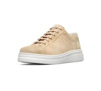 Camper for woman. K200508-056 Runner Up taupe leather sneakers (35), Flat, Laces, Casual