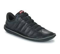Camper for man. 18751-048 Black Beetle leather shoes (40), Flat, None, Casual