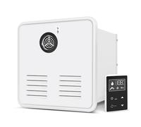 Camper Tank Water Heater: 55,000 BTU Instant Camper Water Heater with 15 x 15 Inch White Door and Remote Control Max 2.8 GPM Compatible with All Campers