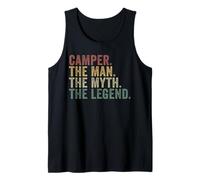 Camper The Man The Myth The Legend Funny Outdoor Camping Tank Top