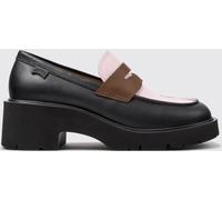 CAMPER Twins Bicolor Calfskin Penny Loafers with Platform Sole - Size: 37 - female