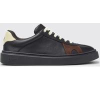 CAMPER Twins Grained Leather Trainers with Two-Tone Abstract Design - Size: 39 - female