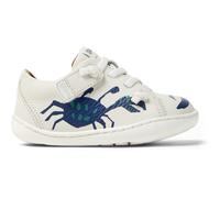 CAMPER Twins - Hook and loop for Boys - White, size 4.5, Smooth leather 80212-119