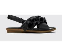 CAMPER Twins Leather Sandals with Ruffles - Size: 29 - female