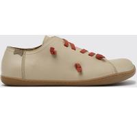 CAMPER Twins Leather Slip-On Trainers with Embroidery and Elastic Laces - Size: 40 - male