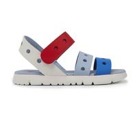 CAMPER Twins - Sandals for Girls - Blue,White,Red, size 10, Smooth leather K800499-002