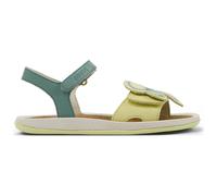 CAMPER Twins - Sandals for Girls - Yellow,Green, size 12.5, Smooth leather K800619-001