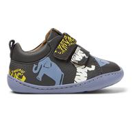 CAMPER Twins - Smart casual shoes for First walkers - Grey,Blue,Yellow, size 4.5, Smooth leather K800405-050