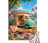 Camper Van 1000 Pieces Mini Jigsaw Puzzle for Adults