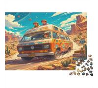 Camper Van 1000 Pieces Mini Jigsaw Puzzle for Adults | 52x38cm Cardboard, Living Room Decor, Premium Craftsmanship, Birthday Gift, Mind Relaxation