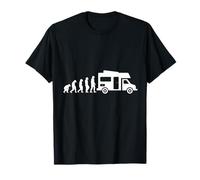 Camper Van Camping Evolution Caravan Motorhome Gift T-Shirt